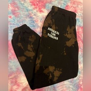 Assholes Live Forever - Reversed Tie Dye Sweat Pants